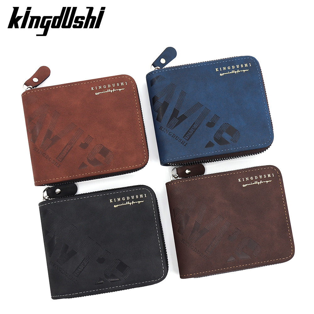 Men's PU Leather Card Holder With Chain Featuring Letter Pattern, Perfect For Summer