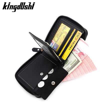 Men's PU Leather Card Holder With Chain Featuring Letter Pattern, Perfect For Summer