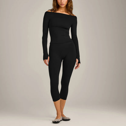 Sport Running Shorts For Women In Slim Fit, Made With Nylon Fabric, Featuring Long Sleeve Design For Spring And Summer
