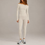 Long Sleeves + Long Pants, White Eggshell Color