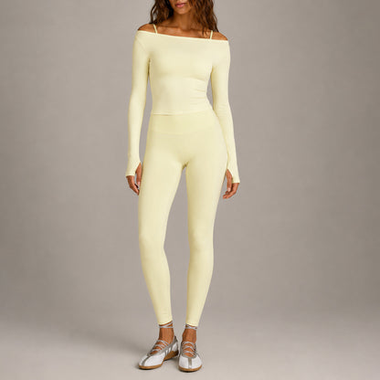 Sport Running Shorts For Women In Slim Fit, Made With Nylon Fabric, Featuring Long Sleeve Design For Spring And Summer