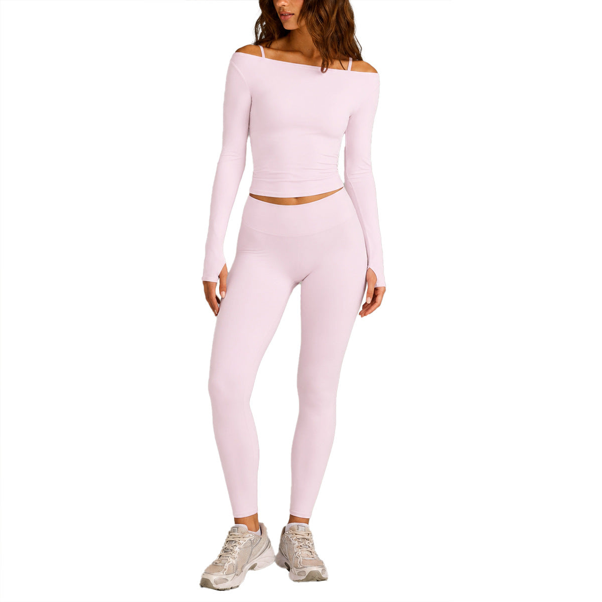 Sport Running Shorts For Women In Slim Fit, Made With Nylon Fabric, Featuring Long Sleeve Design For Spring And Summer