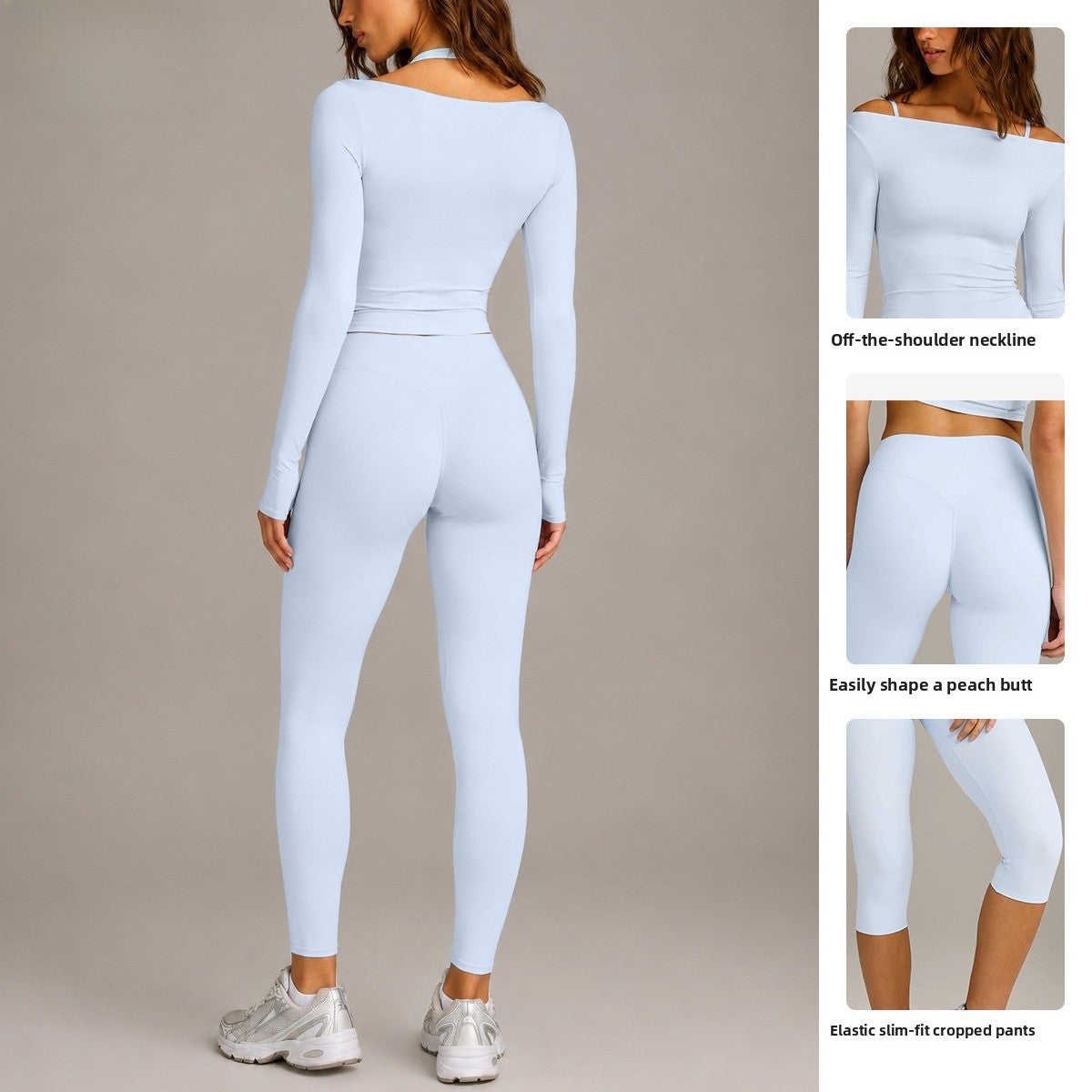 Sport Running Shorts For Women In Slim Fit, Made With Nylon Fabric, Featuring Long Sleeve Design For Spring And Summer