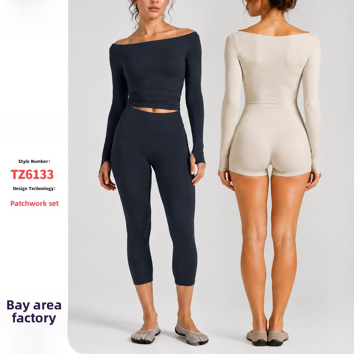 Sport Running Shorts For Women In Slim Fit, Made With Nylon Fabric, Featuring Long Sleeve Design For Spring And Summer