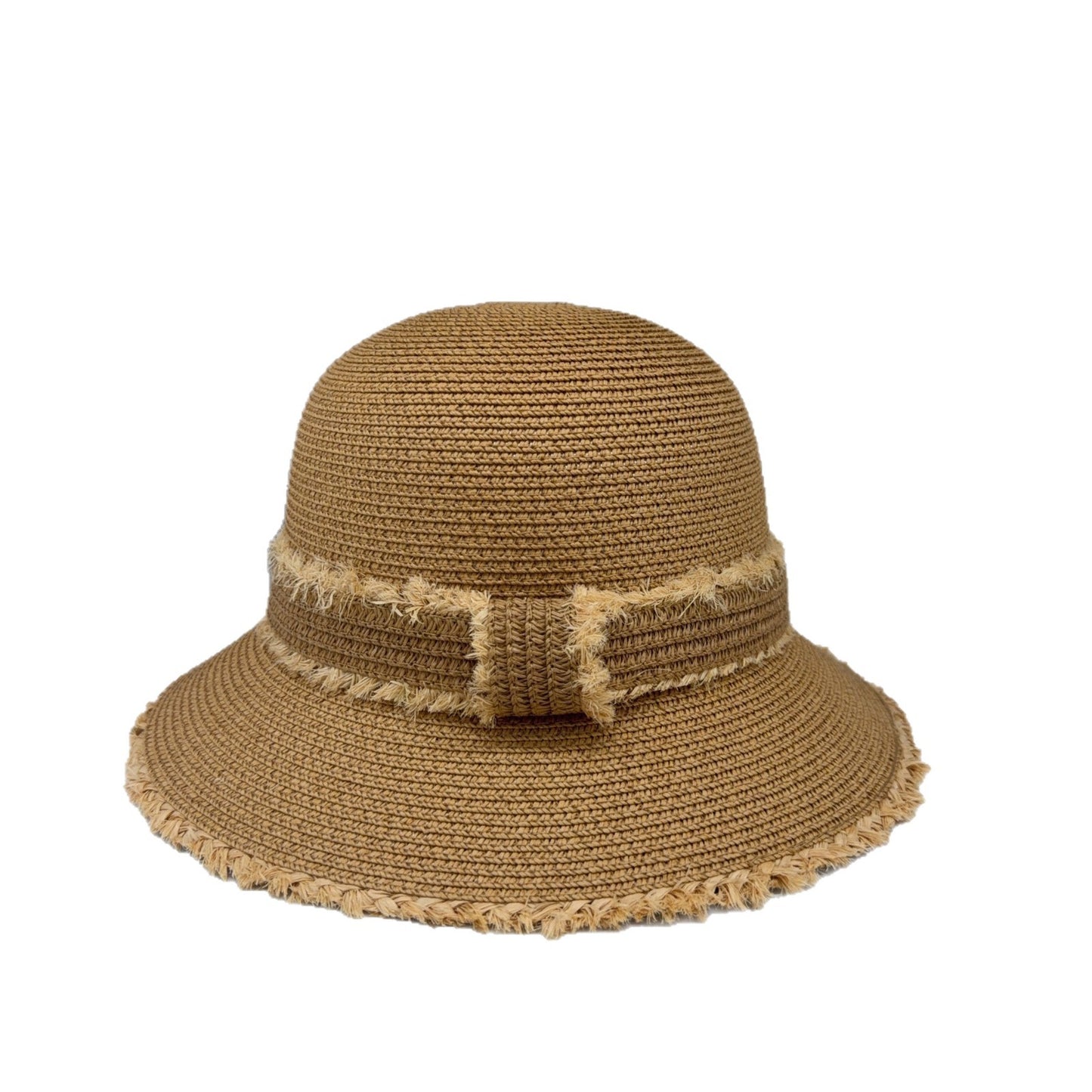 French Style Solid Color Straw Hat For Women With Short Brim, UV Protection Featuring Braid Craftsmanship