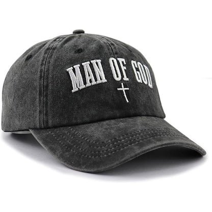 Unisex Retro Cross Baseball Cap With Curved Brim, UV Protection, Polyester Material Featuring Embroidery