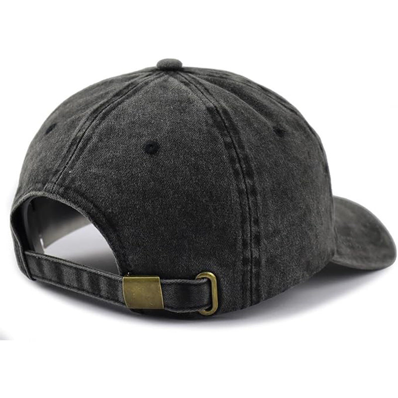 Unisex Retro Cross Baseball Cap With Curved Brim, UV Protection, Polyester Material Featuring Embroidery