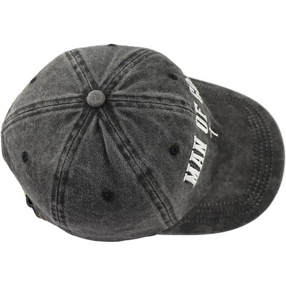 Unisex Retro Cross Baseball Cap With Curved Brim, UV Protection, Polyester Material Featuring Embroidery