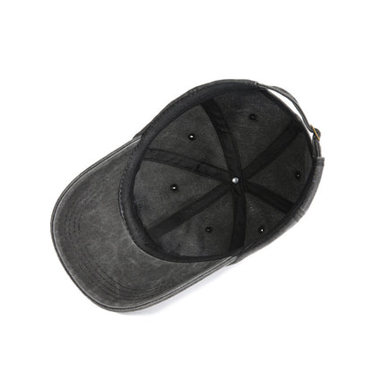Unisex Retro Cross Baseball Cap With Curved Brim, UV Protection, Polyester Material Featuring Embroidery