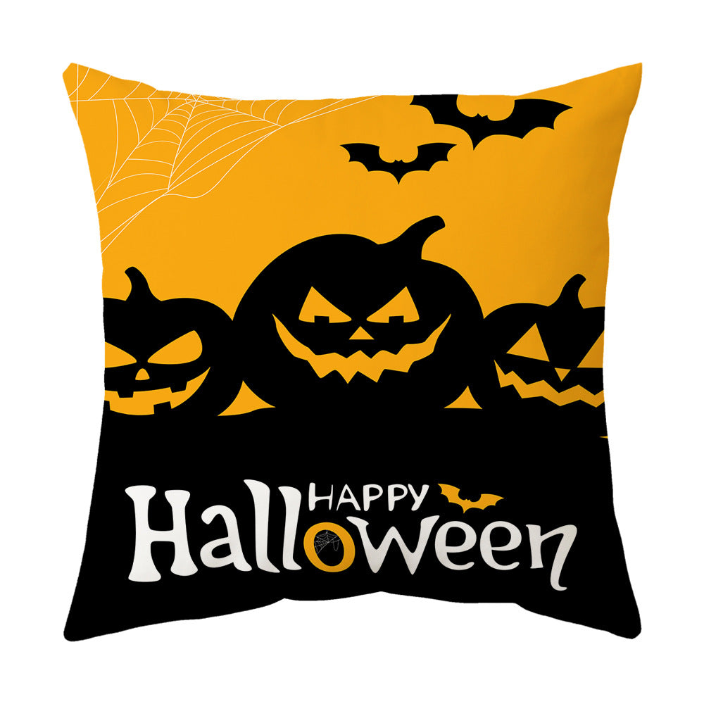 Modern Style Abstract Halloween Pillow Case In Polyester For Home Textiles & Decor