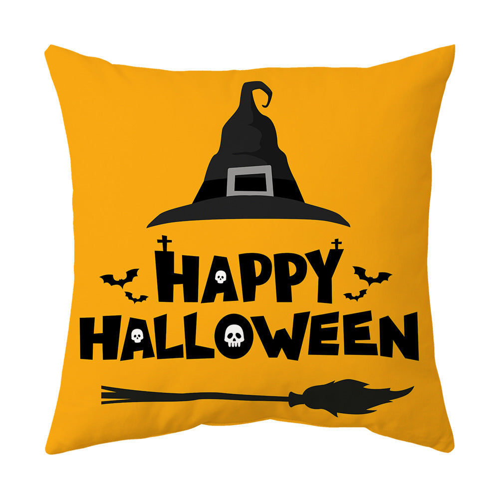 Modern Style Abstract Halloween Pillow Case In Polyester For Home Textiles & Decor