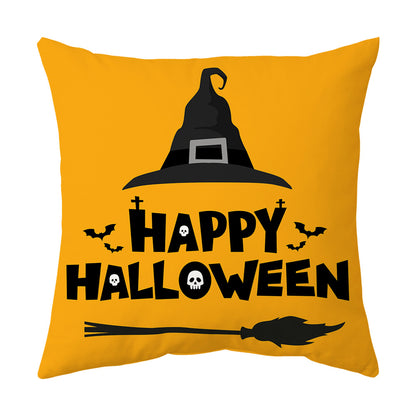 Modern Style Abstract Halloween Pillow Case In Polyester For Home Textiles & Decor