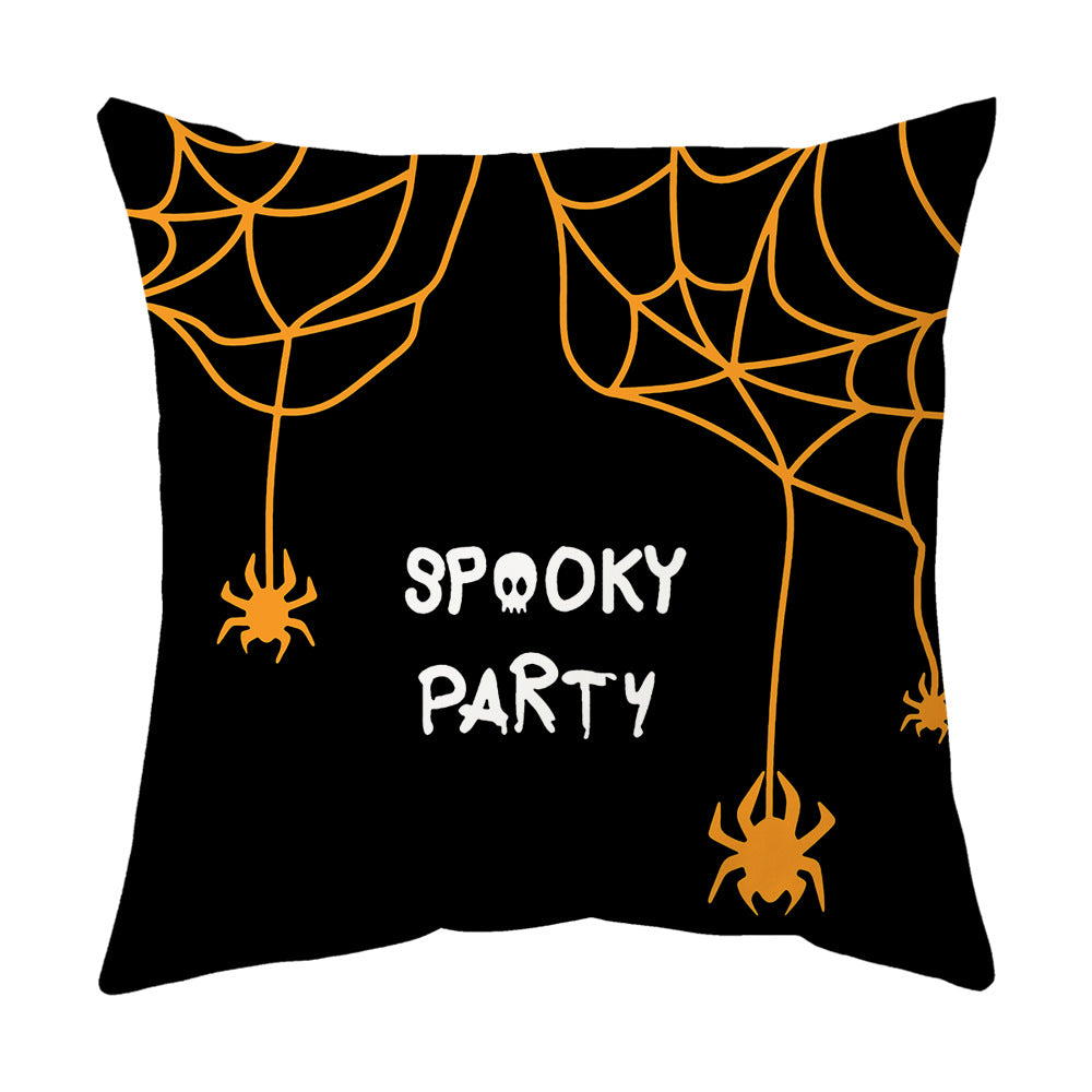 Modern Style Abstract Halloween Pillow Case In Polyester For Home Textiles & Decor
