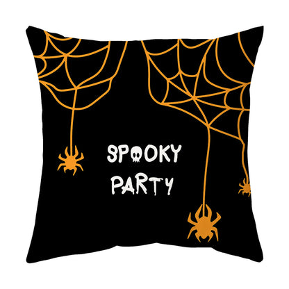 Modern Style Abstract Halloween Pillow Case In Polyester For Home Textiles & Decor