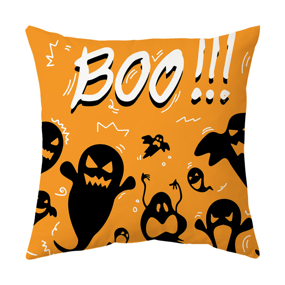 Modern Style Abstract Halloween Pillow Case In Polyester For Home Textiles & Decor
