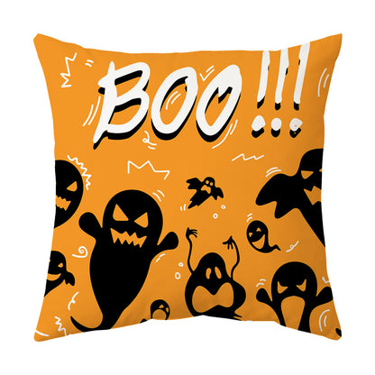 Modern Style Abstract Halloween Pillow Case In Polyester For Home Textiles & Decor