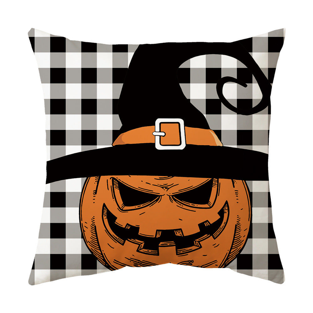 Modern Style Abstract Halloween Pillow Case In Polyester For Home Textiles & Decor