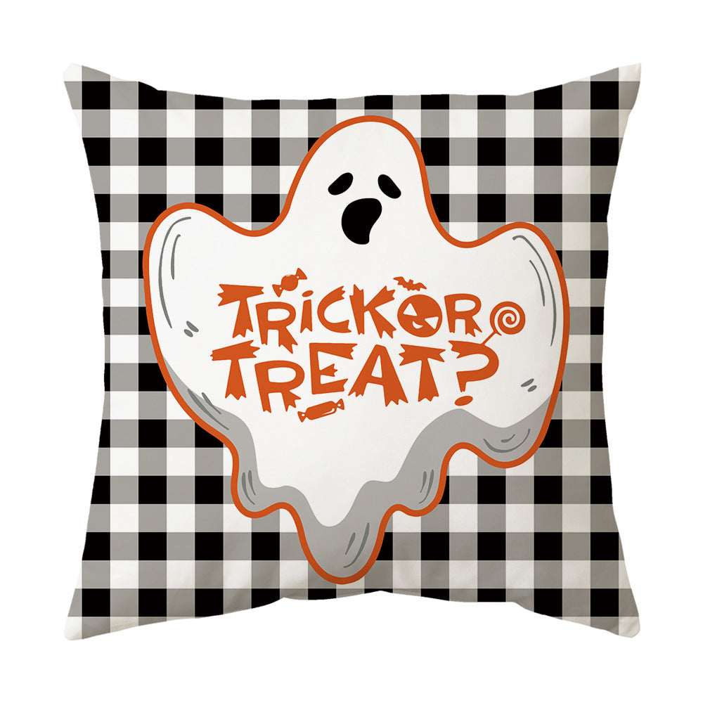 Modern Style Abstract Halloween Pillow Case In Polyester For Home Textiles & Decor