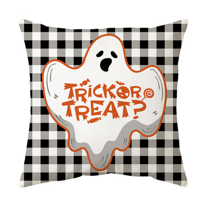 Modern Style Abstract Halloween Pillow Case In Polyester For Home Textiles & Decor
