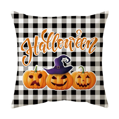 Modern Style Abstract Halloween Pillow Case In Polyester For Home Textiles & Decor