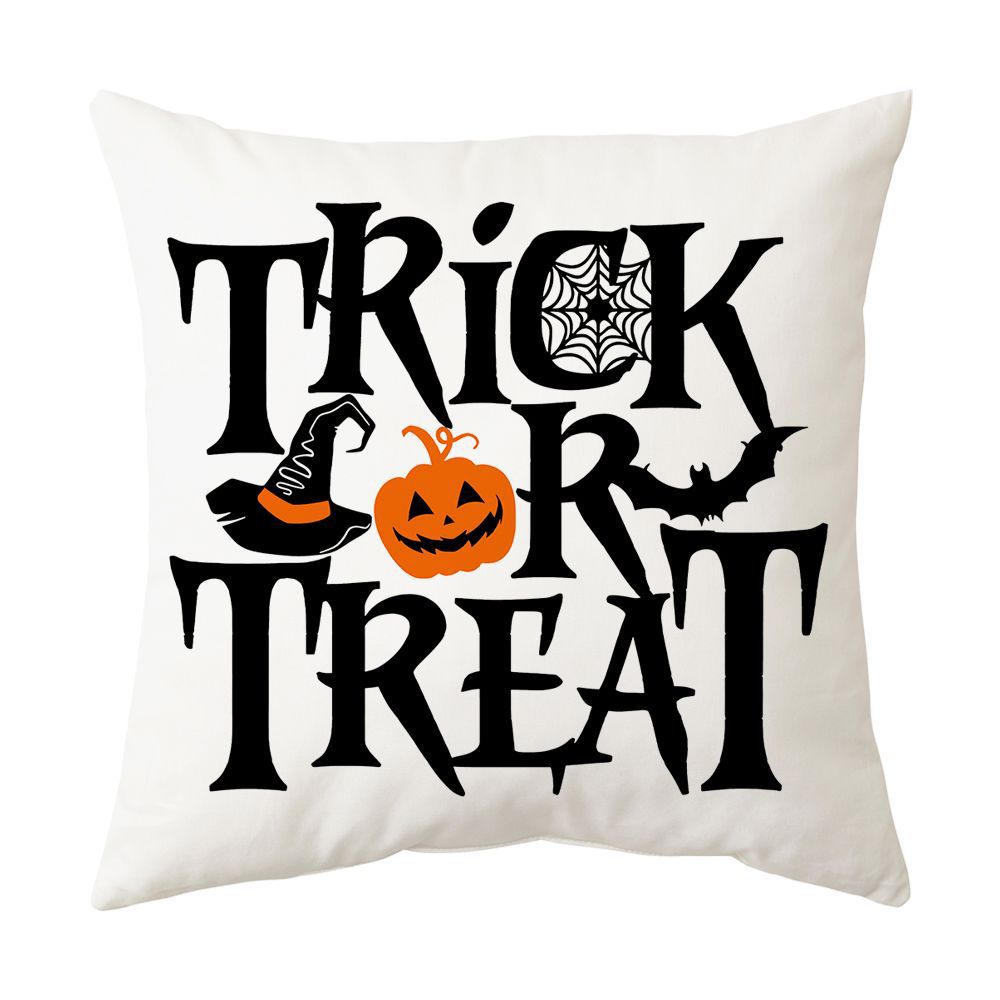 Modern Style Abstract Halloween Pillow Case In Polyester For Home Textiles & Decor