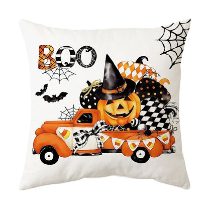 Modern Style Abstract Halloween Pillow Case In Polyester For Home Textiles & Decor