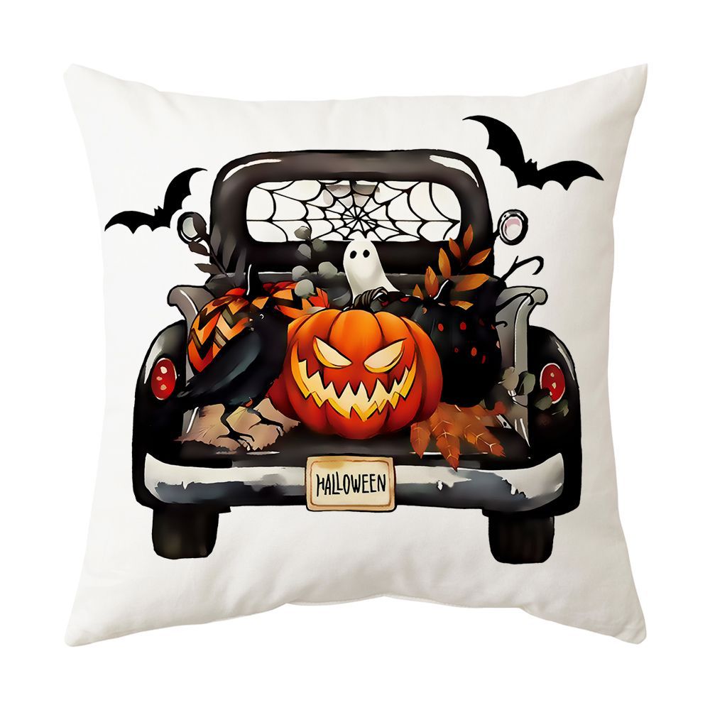 Modern Style Abstract Halloween Pillow Case In Polyester For Home Textiles & Decor