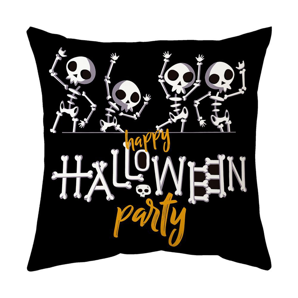 Modern Style Abstract Halloween Pillow Case In Polyester For Home Textiles & Decor