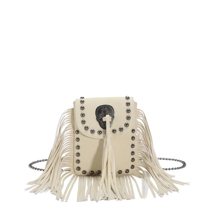 Women’s Square Shoulder Bag With Rivet Detail, Single Shoulder Strap, Perfect For Summer