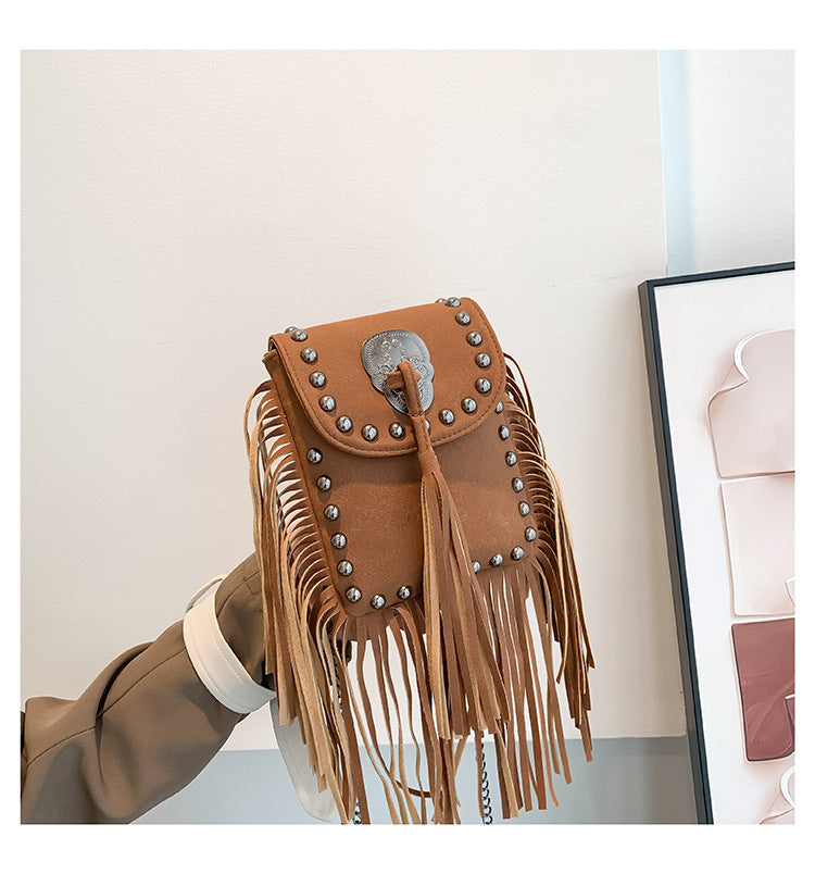 Women’s Square Shoulder Bag With Rivet Detail, Single Shoulder Strap, Perfect For Summer