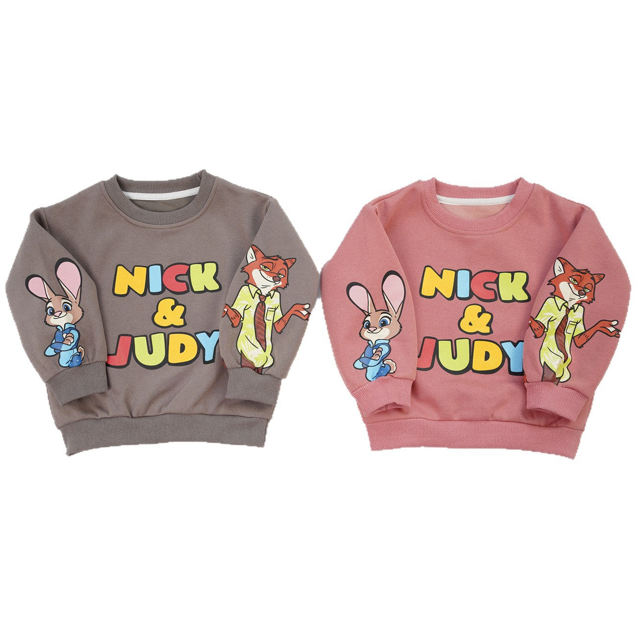 Cute Rabbit Children's Sweatshirt In Red With Round Neck And Long Sleeve, Made From Over 70% Cotton Featuring Pullover Design