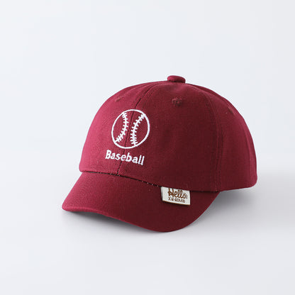 Children's Unisex Commute Baseball Cap In Green Featuring Jacquard Craft With Cotton Polyester Fabric