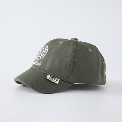 Children's Unisex Commute Baseball Cap In Green Featuring Jacquard Craft With Cotton Polyester Fabric