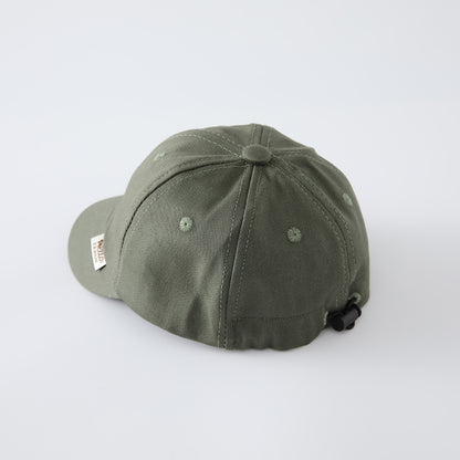 Children's Unisex Commute Baseball Cap In Green Featuring Jacquard Craft With Cotton Polyester Fabric