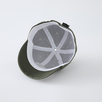 Children's Unisex Commute Baseball Cap In Green Featuring Jacquard Craft With Cotton Polyester Fabric