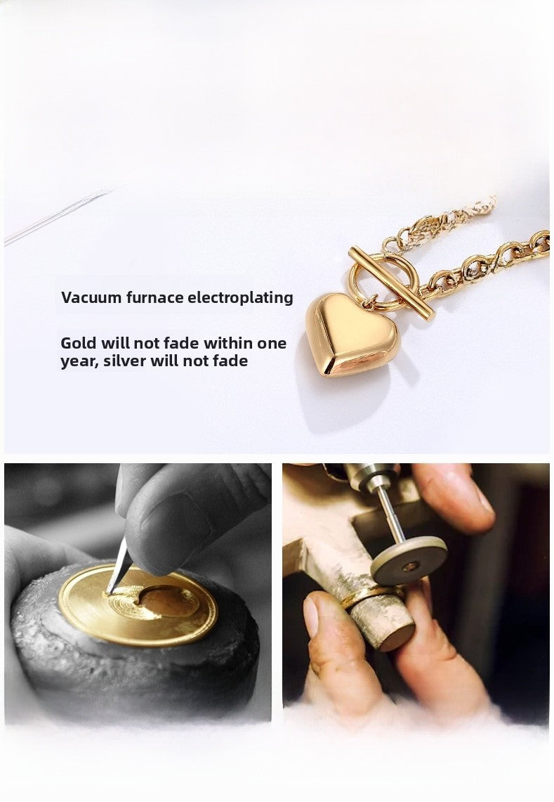 Hip-Hop Double Layer Cross Necklace For Women In Silver With Titanium Steel Pendant And Cable Chain