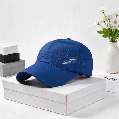 Unisex Sport Baseball Cap With Curved Brim, UV Protection, Made Of Polyester Featuring Gauze Craft