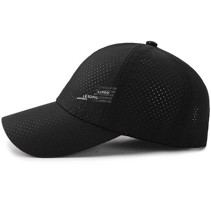 Unisex Sport Baseball Cap With Curved Brim, UV Protection, Made Of Polyester Featuring Gauze Craft