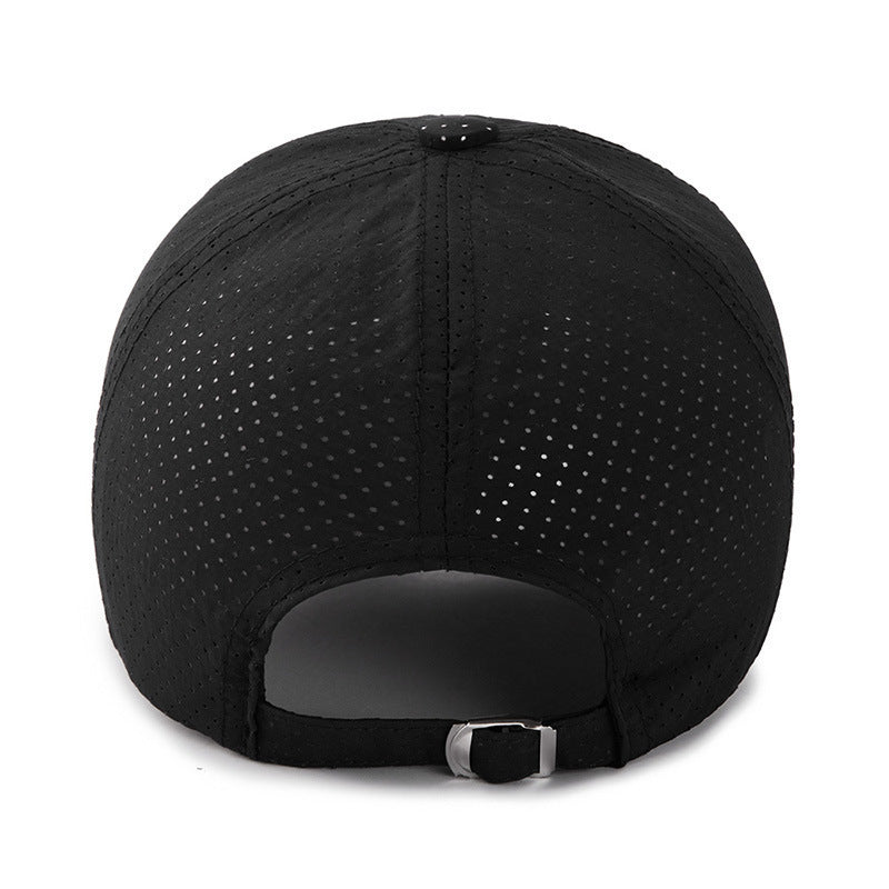 Unisex Sport Baseball Cap With Curved Brim, UV Protection, Made Of Polyester Featuring Gauze Craft