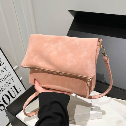 Women’s Square PU Leather Shoulder Bag With Sewing Thread Detail, Single Shoulder Strap, Perfect For Autumn