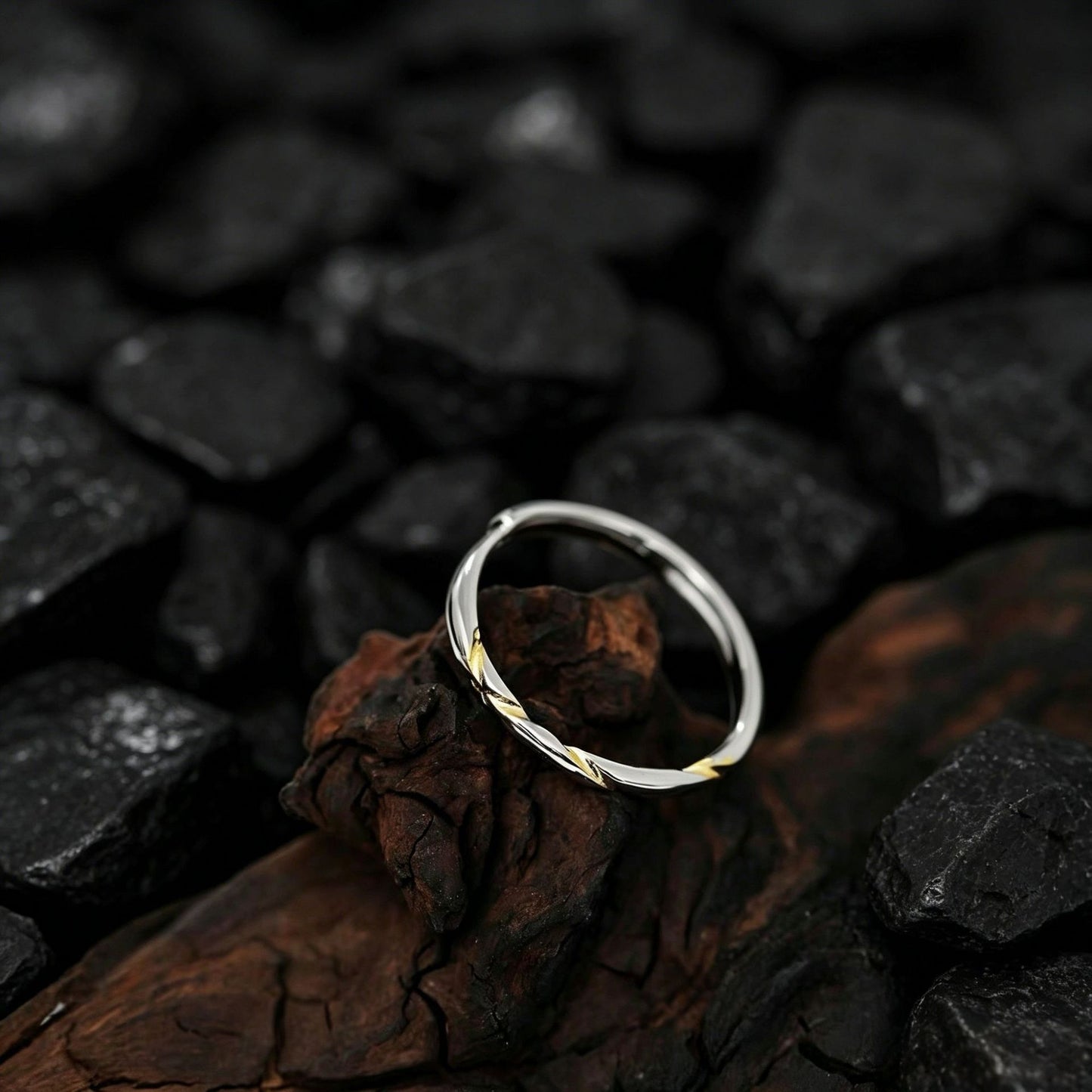 Simple Style 925 Sterling Silver Open Rings For Women With Electroplated Finish, Perfect Valentine's Day Gift