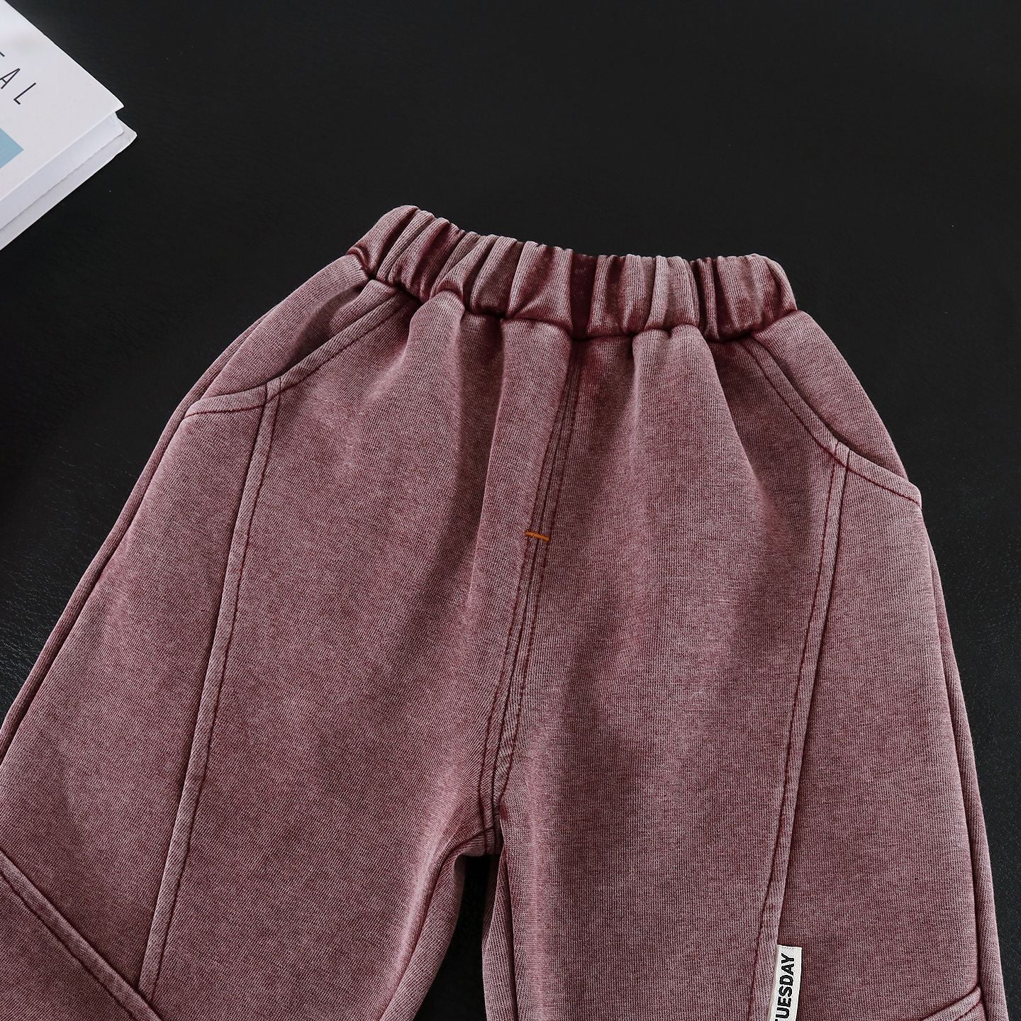 Letter Pattern Denim Pant Co-ord Set For Boys In Grey Featuring Printing, 2 Pieces Kids Clothing Set