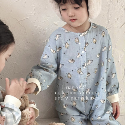 Baby General Dog Cotton Romper With Printing, Inelastic Fabric For Baby 9-12M (80cm)