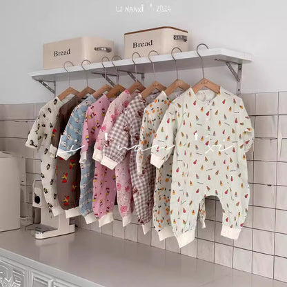 Baby General Dog Cotton Romper With Printing, Inelastic Fabric For Baby 9-12M (80cm)