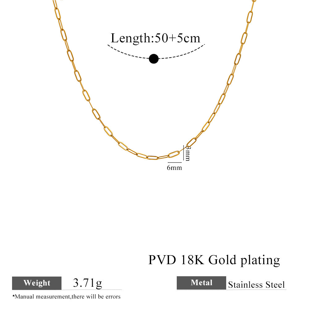 Vintage Style Necklace For Women With Natural Stone Pendant In 304 Stainless Steel