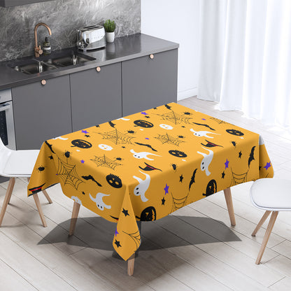 Nordic Style Halloween Tablecloth In Polyester With Printing Pattern, Perfect For Home Decor And Party Use