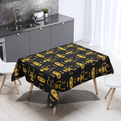 Nordic Style Halloween Tablecloth In Polyester With Printing Pattern, Perfect For Home Decor And Party Use