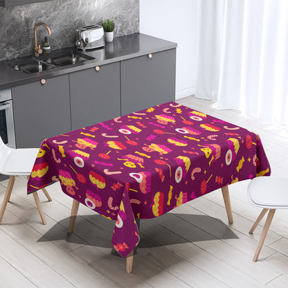 Nordic Style Halloween Tablecloth In Polyester With Printing Pattern, Perfect For Home Decor And Party Use