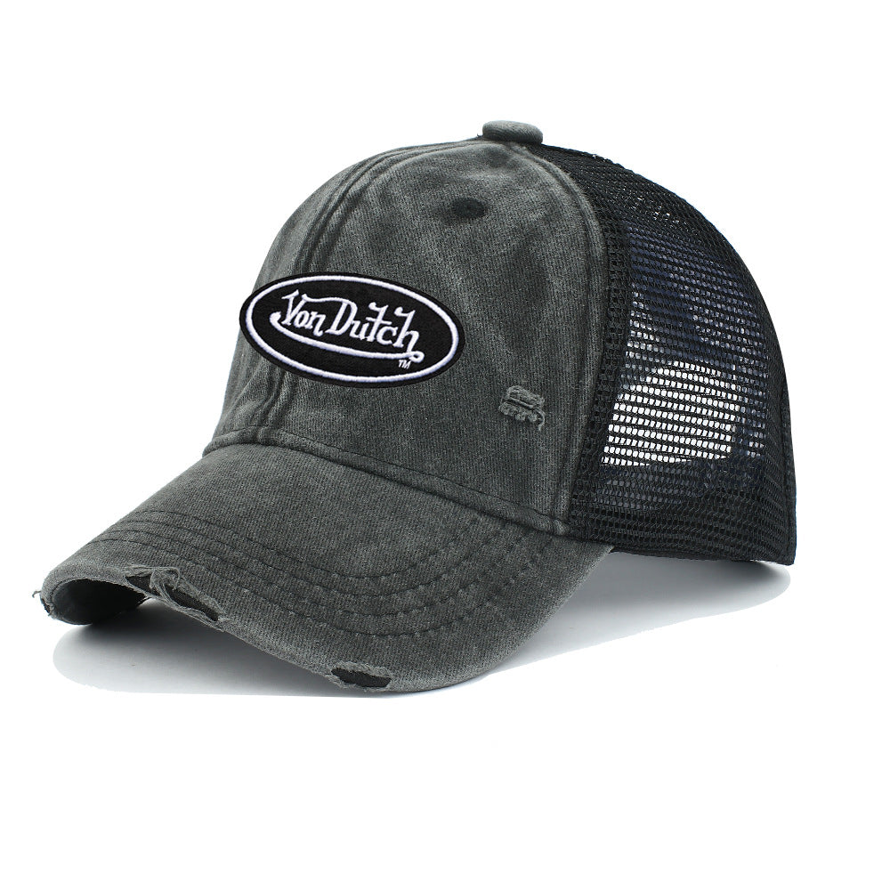 Unisex Wide Brim Baseball Cap With UV Protection Featuring Embroidery In Polyester Material