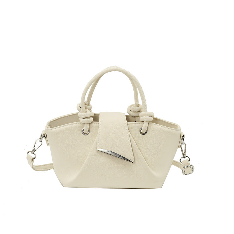 Women’s Square PU Leather Shoulder Bag With Sewing Thread Detail, Single Shoulder Strap, Perfect For Autumn